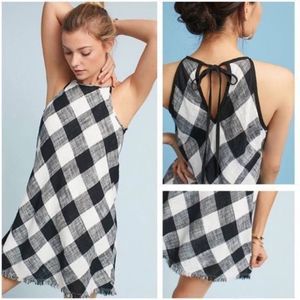 Cloth & Stone Frayed Gingham Dress, Medium ~ EUC